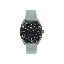 Unisex Three Hand Edition Two Gray Silicone Strap Watch 42mm