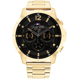 Mens Gold-Tone Stainless Steel Bracelet Watch 50mm