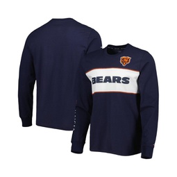 Mens Navy Chicago Bears Peter Team Long Sleeve T-shirt