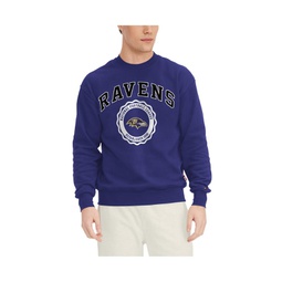 Mens Purple Baltimore Ravens Ronald Crew Sweatshirt
