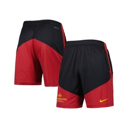 Mens Black and Cardinal Iowa State Cyclones Performance Player Shorts