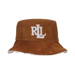 Suede Bucket with Faux Sherpa Hat