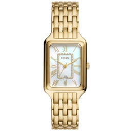 Womens Raquel Three-Hand Date Gold-Tone Stainless Steel Watch 26mm