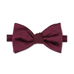 Mens Oversized Satin Solid Bow Tie