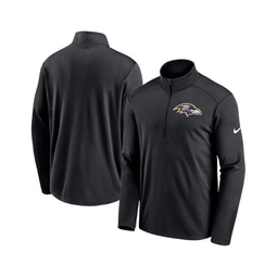 Mens Black Baltimore Ravens Logo Pacer Performance 1/4-Zip Jacket