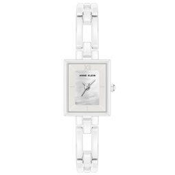 Womens Quartz White Ceramic Bracelet Watch 19mm