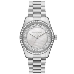 Womens Lexington Three-Hand Silver-Tone Stainless Steel Watch 38mm