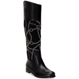 Womens Justine Asymmetrical Riding Boots