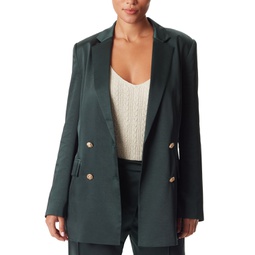 Womens Braellynn Relaxed Double-Breasted Blazer