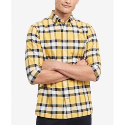 Mens Regular-Fit Bold Check Button-Down Oxford Shirt