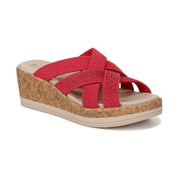 Reign Washable Strappy Wedge Sandals