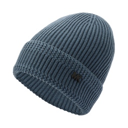 Mens Racked Ribbed Cuffed Logo Hat