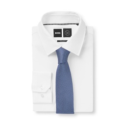 Mens Micro Pattern Silk-Jacquard Tie