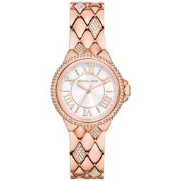 Womens Camille Three-Hand Rose Gold-Tone Stainless Steel Watch 33mm