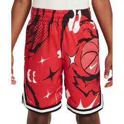 Big Boys Dri-FIT DNA Classic-Fit Printed Mesh Basketball Shorts
