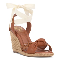 Floriana Lace-Up Espadrille Wedge Sandals