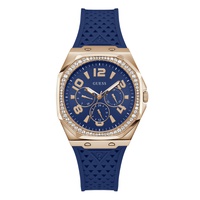Womens Multi-Function Blue Silicone Watch 40mm