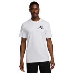 Mens Classic-Fit Embroidered Logo Graphic Golf T-Shirt