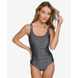 Womens One-Piece Starburst Swimsuit