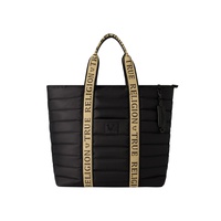 NYLON SOLID QUILTED TOTE
