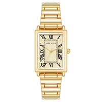 Womens Quartz Gold-Tone Alloy Bracelet Watch 21mm