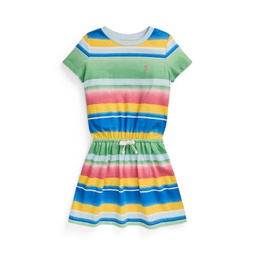 Toddler and Little Girls Striped Cotton Jersey T-shirt Dress
