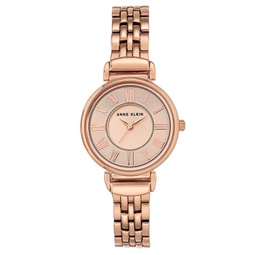 Womens Rose Gold-Tone Bracelet Watch 30mm
