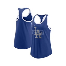 Womens Royal Los Angeles Dodgers X-Ray Racerback Performance Tank Top