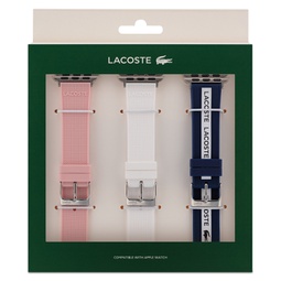 Petit Pink White & Blue Silicone Strap for Apple Watch 38mm/40mm Gift Set