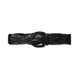 Braided O-Ring Buckle Leather Belt