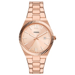 Womens Scarlette Quartz Rose Gold-Tone Stainless Steel Bracelet Watch 38mm