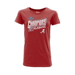 Womens Crimson Alabama Crimson Tide 2023 SEC Mens Basketball Conference Tournament Champions Locker Room T-shirt