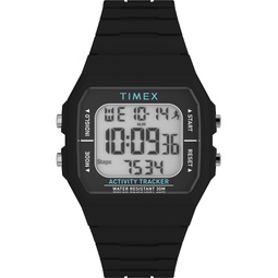 Unisex Digital Ironman Classic Silicone Black Watch 40mm