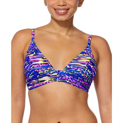 Womens Printed Bralette Bikini Top