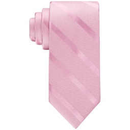 Mens Solid Textured Stripe Tie