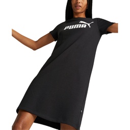 Womens Essentials Logo Short-Sleeve French Terry Dress