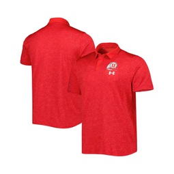 Mens Red Utah Utes Static Performance Polo Shirt
