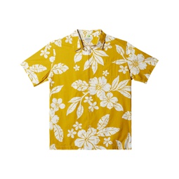 Quiksilver Mens Aqua Flower Short Sleeves Shirt