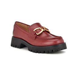 Womens Gables Round Toe Lug Sole Casual Loafers