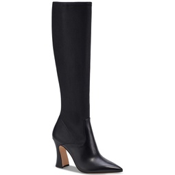 Womens Cece Stretch Pointed Toe Knee High Dress Boots