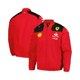 Mens Red Scuderia Ferrari Team Full-Zip Jacket