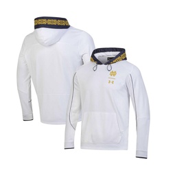 Mens White Notre Dame Fighting Irish 2023 Aer Lingus College Football Classic Fleece Pullover Hoodie