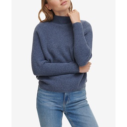 Womens Funnel Neck Dolman-Sleeve Sweater
