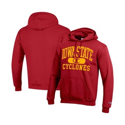 Mens Cardinal Iowa State Cyclones Arch Pill Pullover Hoodie