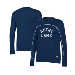 Womens Navy Notre Dame Fighting Irish Colorblock Pullover Sweatshirt
