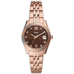 Womens Scarlette Three-Hand Date Rose Gold-Tone Stainless Steel Watch 32mm