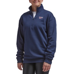 Mens Identity Regular-Fit Quarter-Zip Fleece Sweatshirt