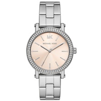 Womens Corey Three-Hand Silver-Tone Stainless Steel Watch 38mm