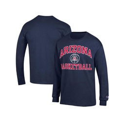 Mens Navy Arizona Wildcats Basketball Icon Long Sleeve T-shirt