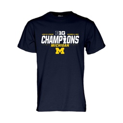 Mens Navy Michigan Wolverines 2023 Big Ten Football Conference Champions Locker Room T-shirt